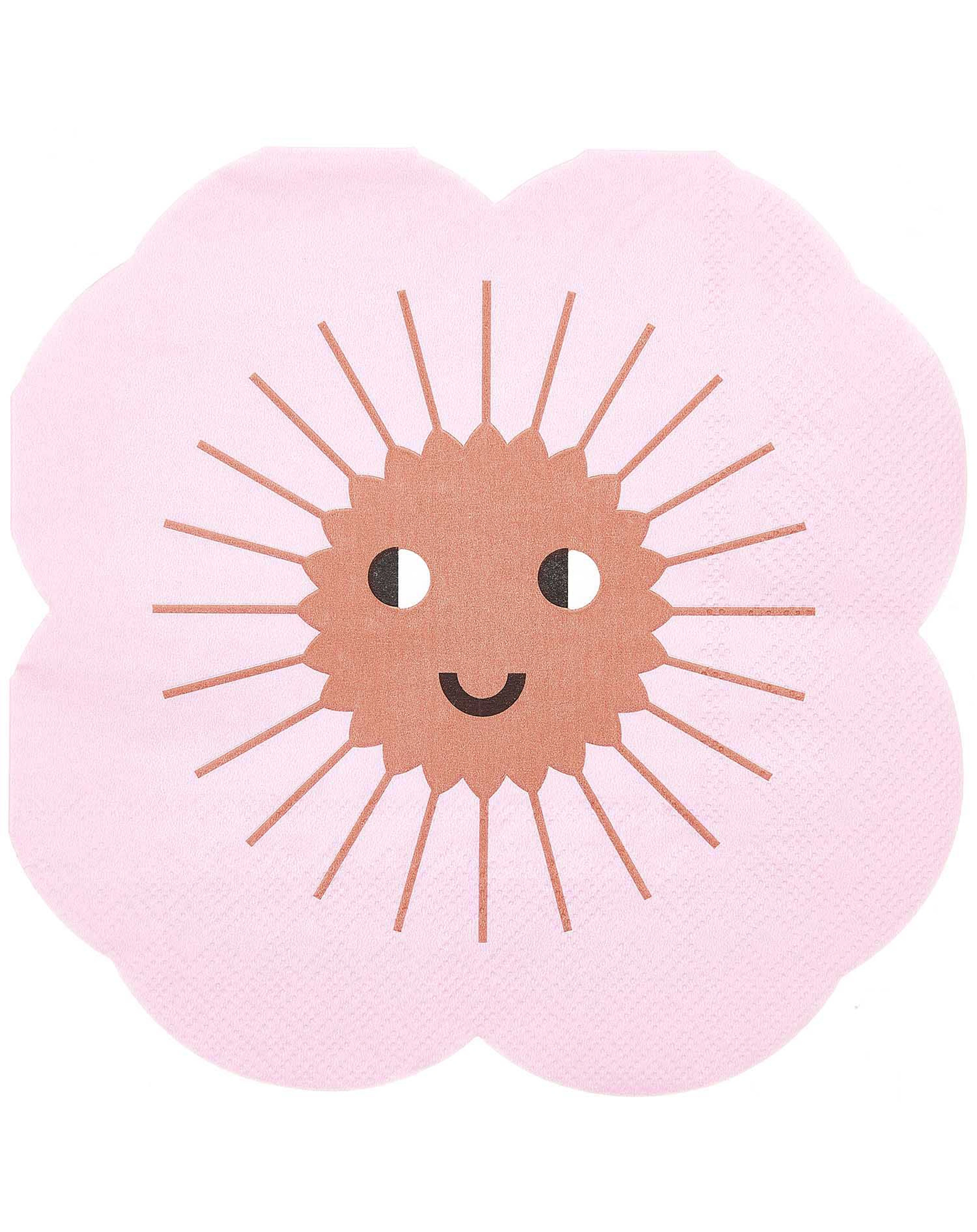 Serviette BLUME 20 Stück in rosa