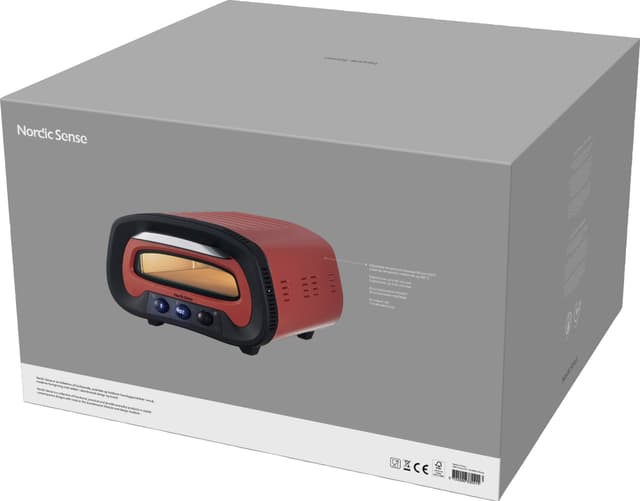 Nordic Sense elektrisk pizzaovn 33531 (terracotta)