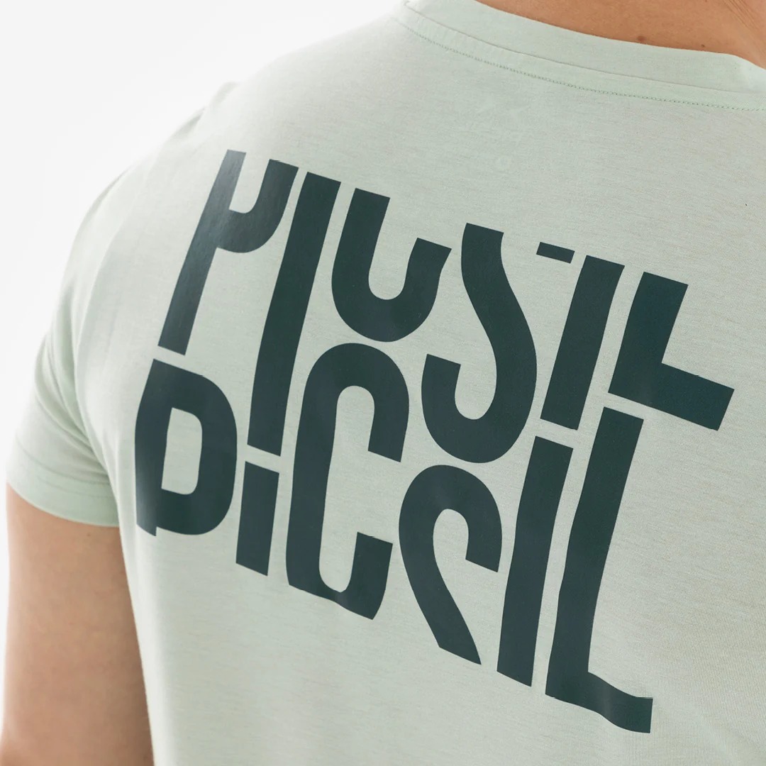 Picsil Men Short Sleeve T-Shirt Premium Green