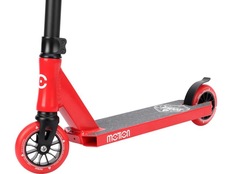 Motion Motion Freestyle Scooter Rookie Pro Schwarz/Rot Leichter und stabiler Freestyle-Scooter für Anfänger