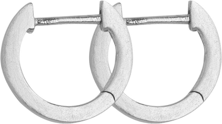 ByBiehl Grace Hoop small-R Rhodinated silve