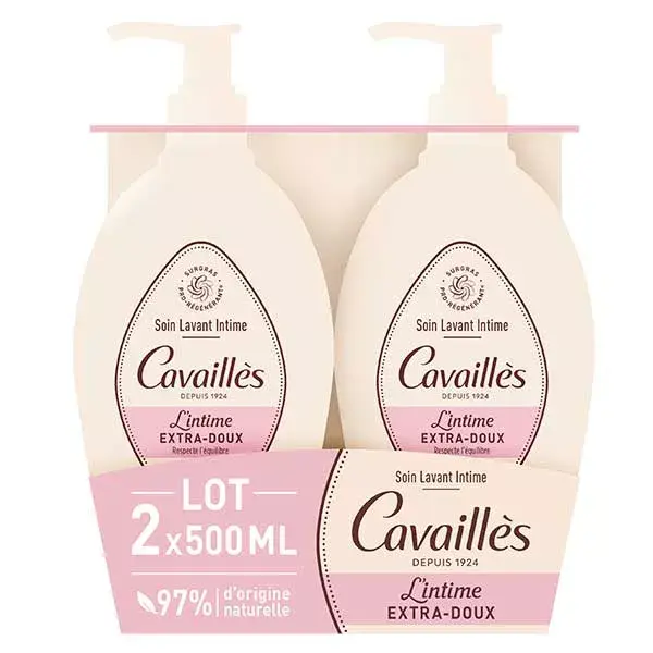 Rogé Cavailles Sabonete Íntimo Extra Suave Natural 2x500ml