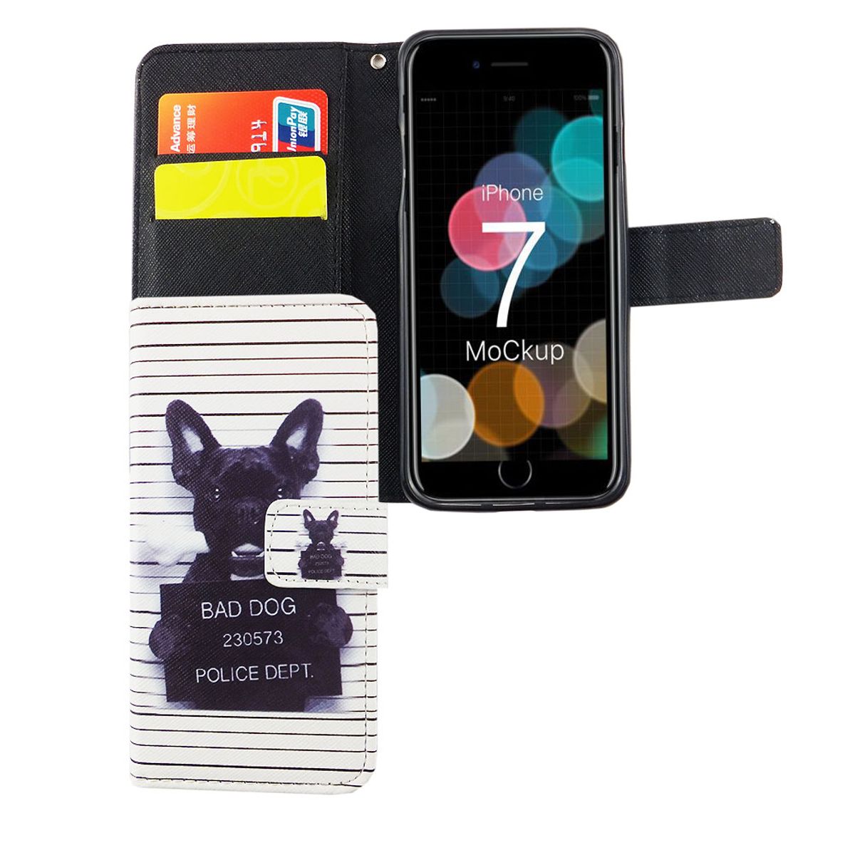 Hülle Handy Schutz für Apple iPhone 7 Case Cover Tasche Wallet Etui Handyhülle