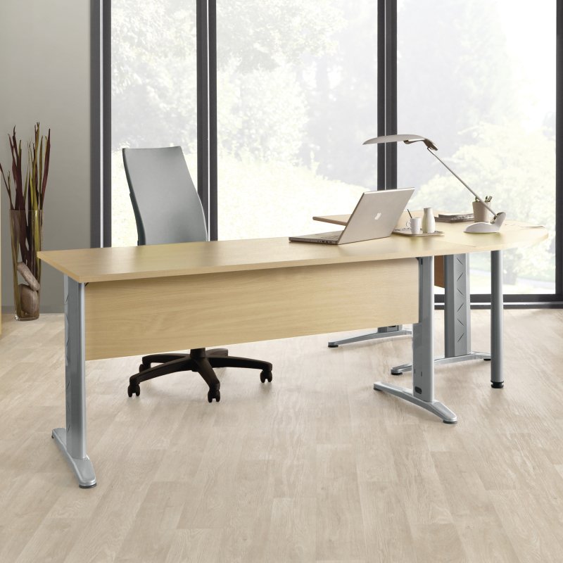 Bureau droit Altys piètement L métal