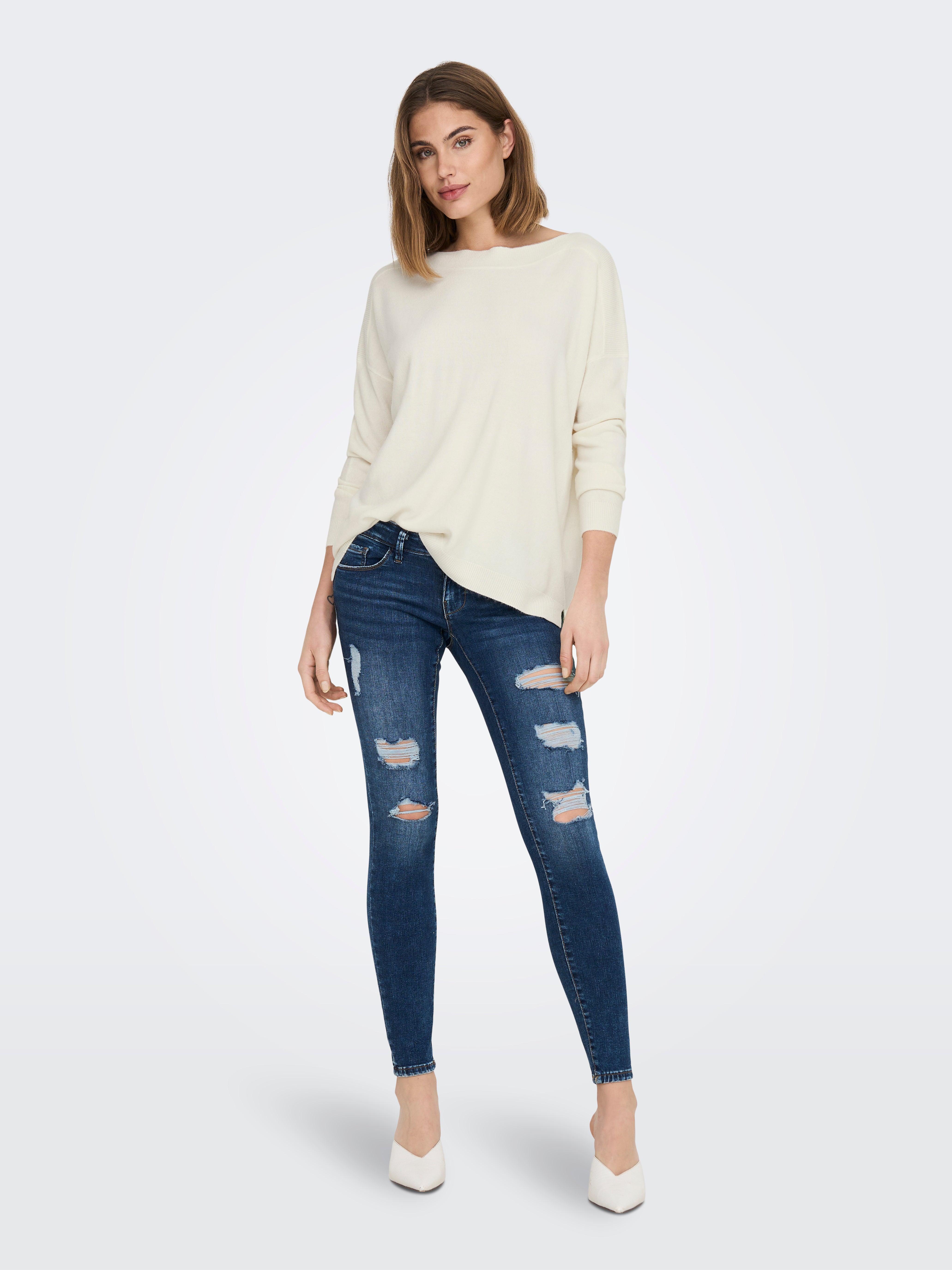 ONLAMALIA Strickpullover Cloud Dancer
