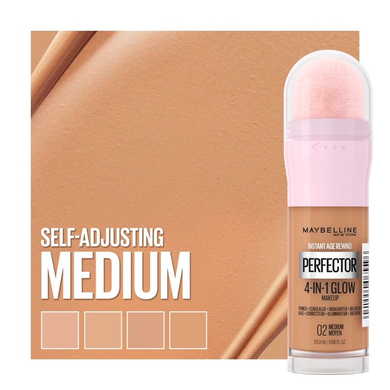 Maybelline New York Instant Perfector 4-in-1 Glow Makeup 20 ml - 02 Medium