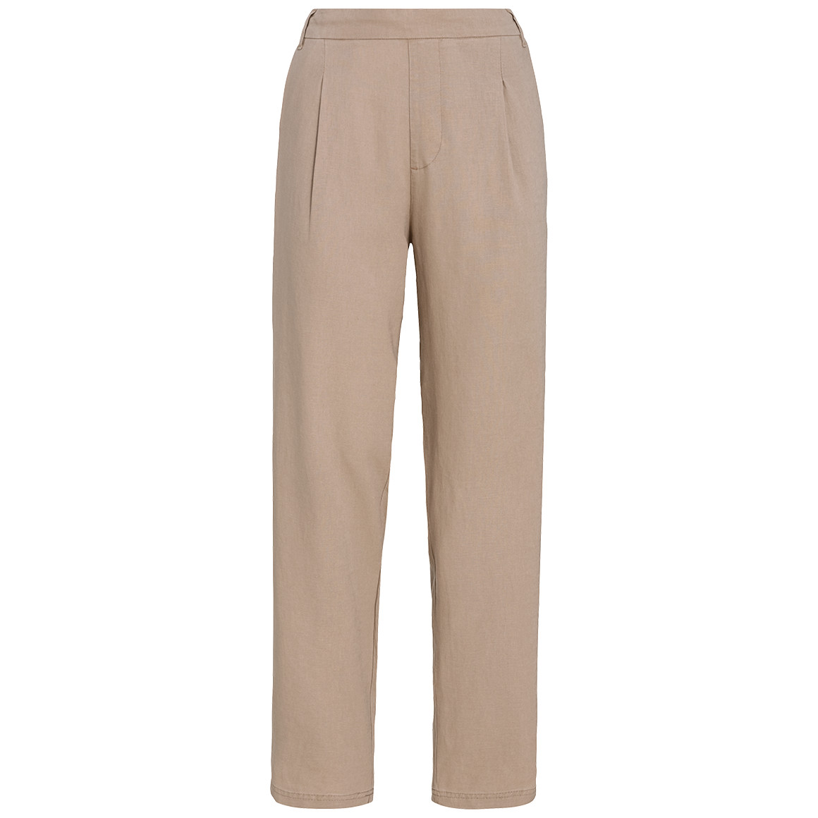Gina Collection Damen Leinen-Jogpants in Unifarben beige