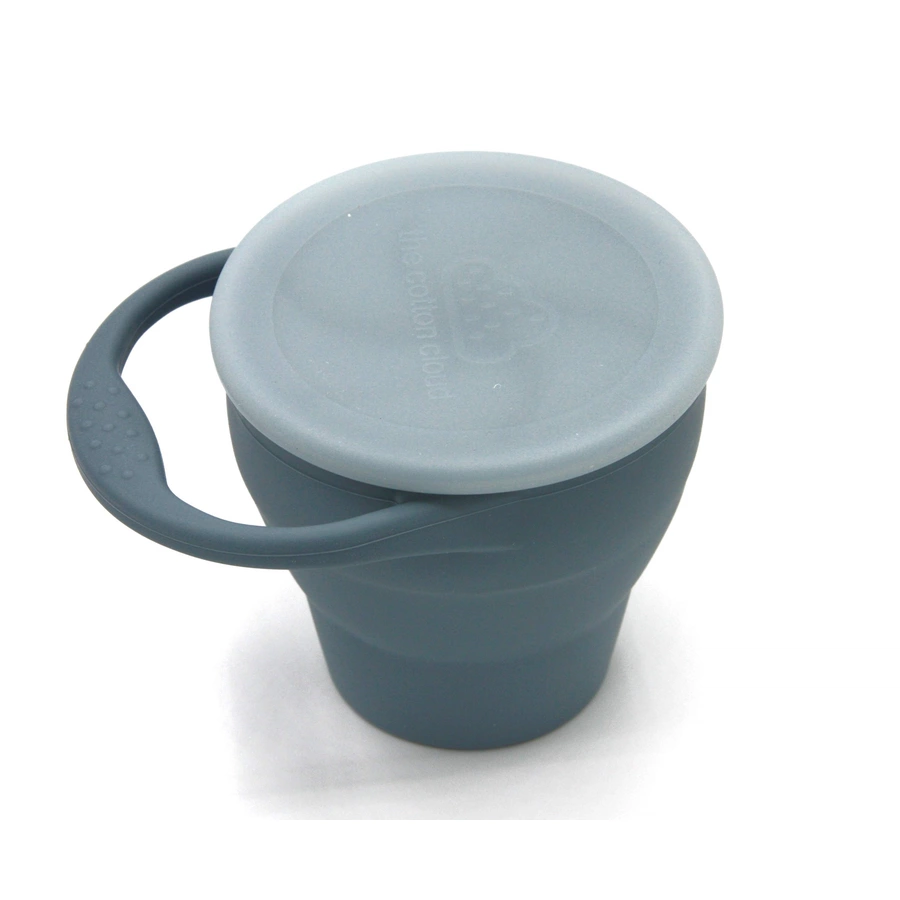 the cotton cloud Snackbecher aus Silikon Smokey Blue