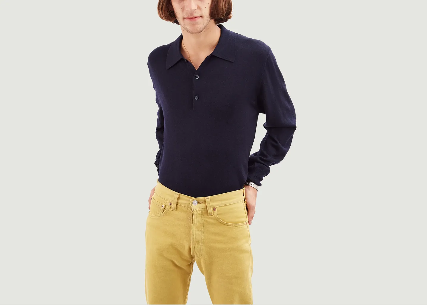 Polo en laine extrafine Tricot