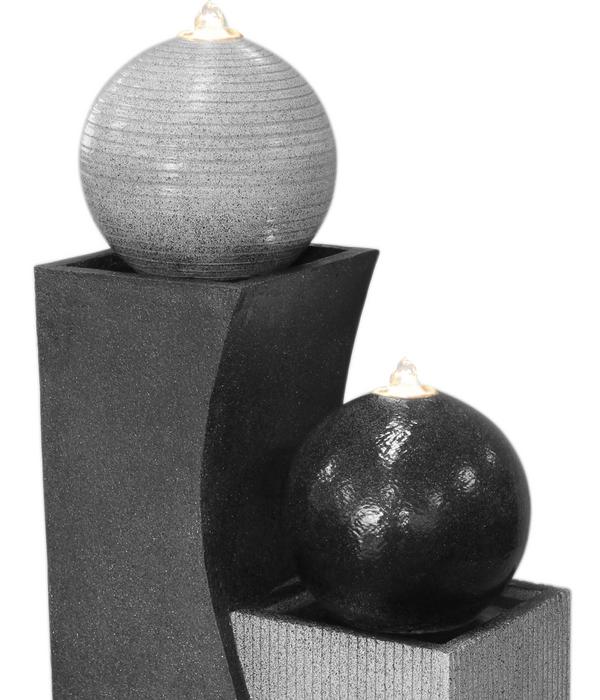 Dehner Polyresin-Gartenbrunnen Ying Yang,