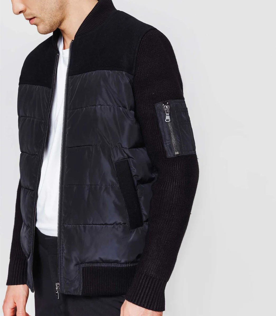 Blouson teddy marine