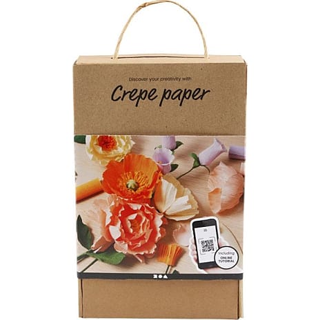 Crepepapirblomster læringssæt - flere farver