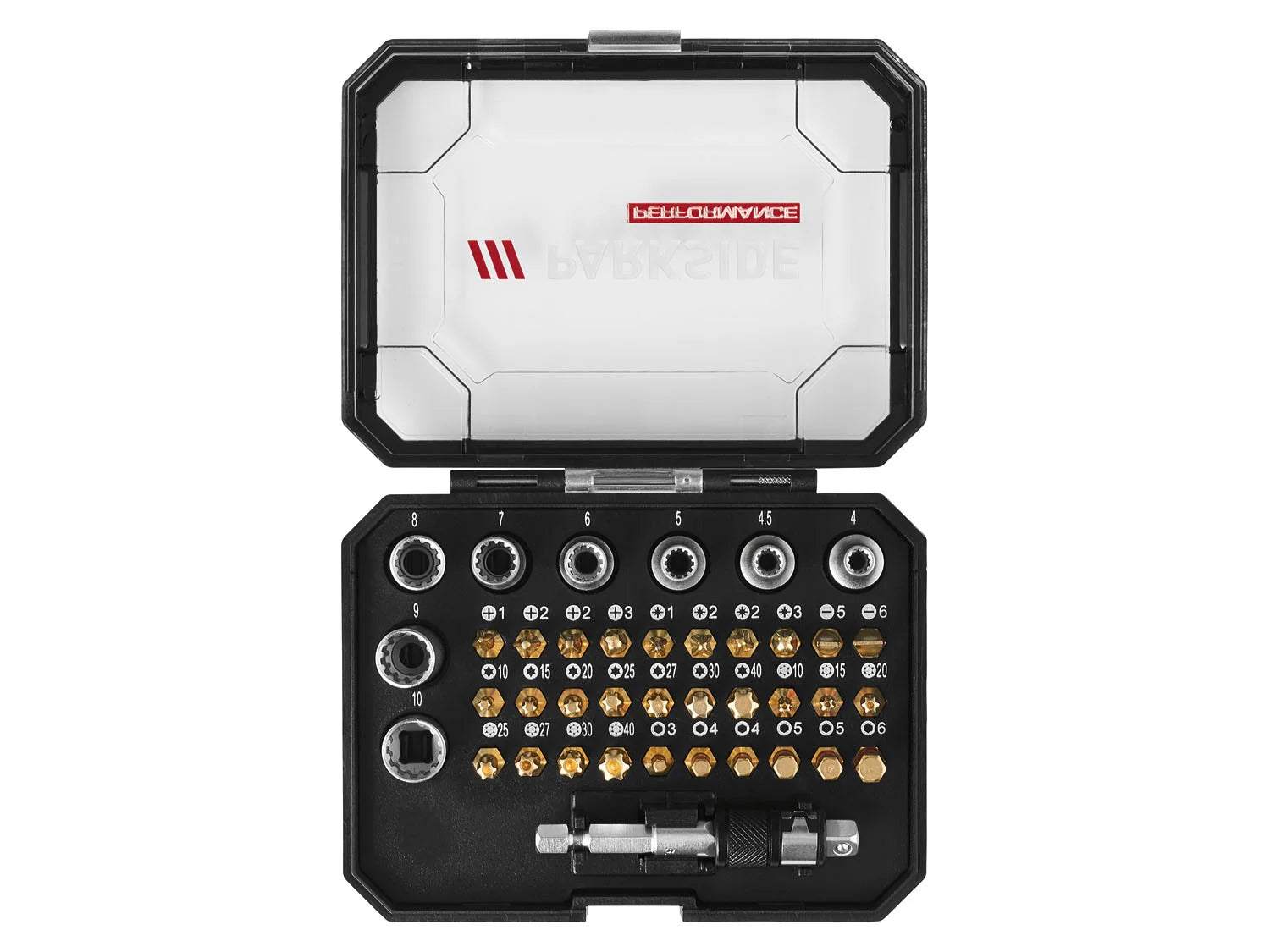 PARKSIDE PERFORMANCE&reg; torsion bit set / bit and socket set &raquo;PBSP 2 B2&laquo;
