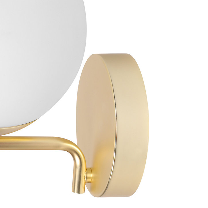 Applique murale de salle de bain Dorres E14 40W IP44 GoodHome or