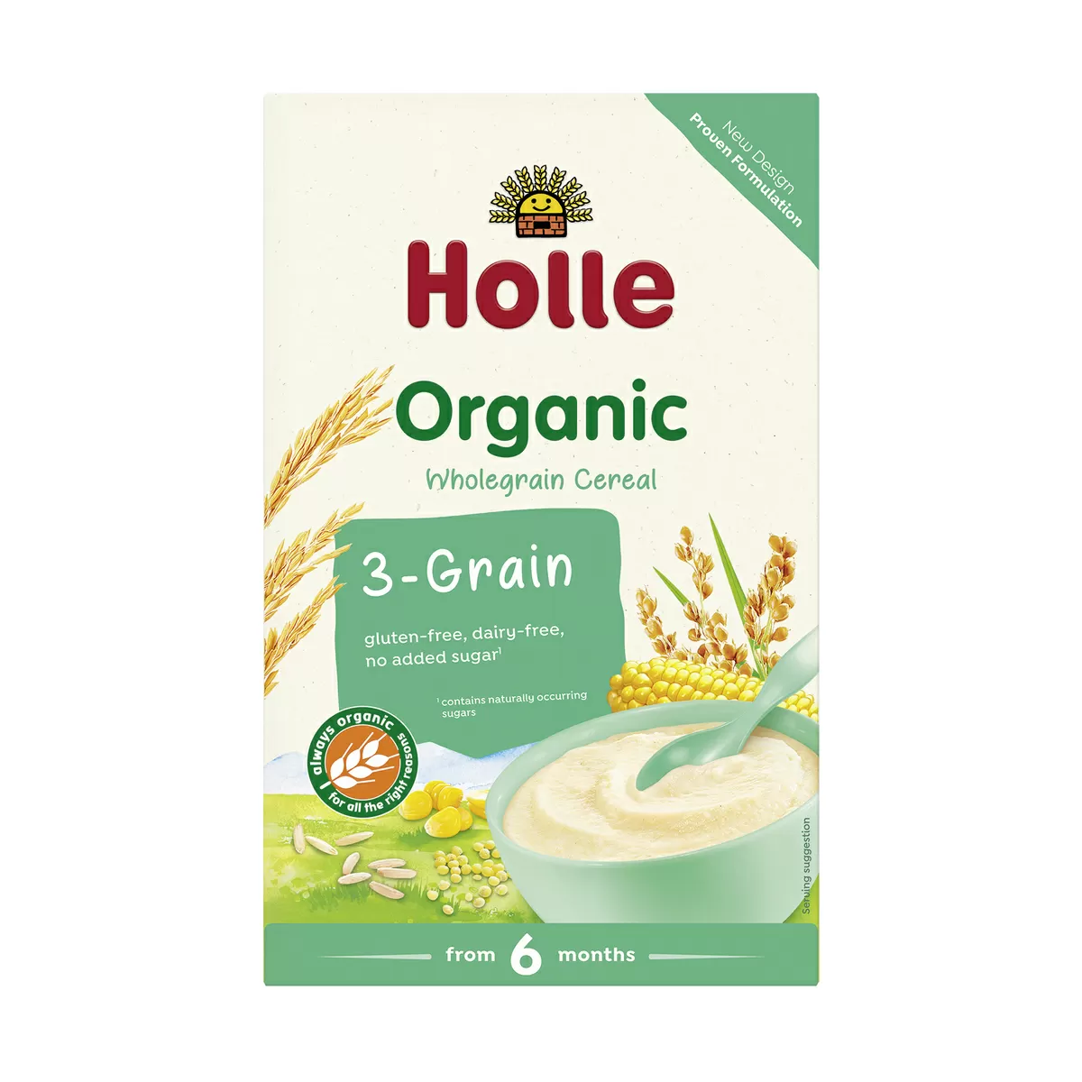 Holle 3-Kornsgrød Ø - 250 g