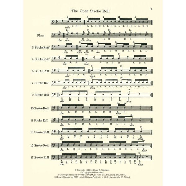 Ludwig Masters Publications Modern Rudimental Swing Solos