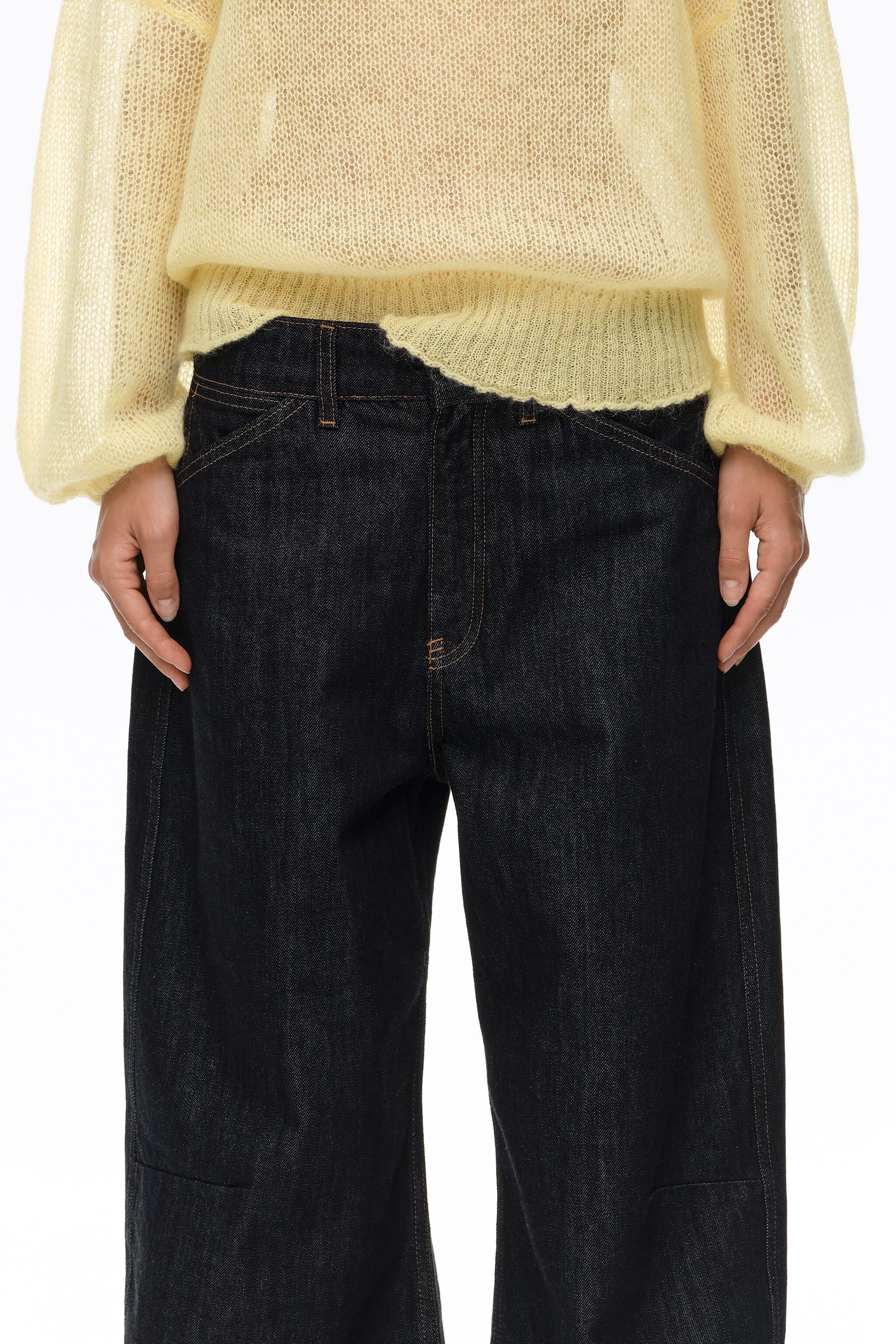 BARREL - Calça jeans de cinco bolsos em denim índigo