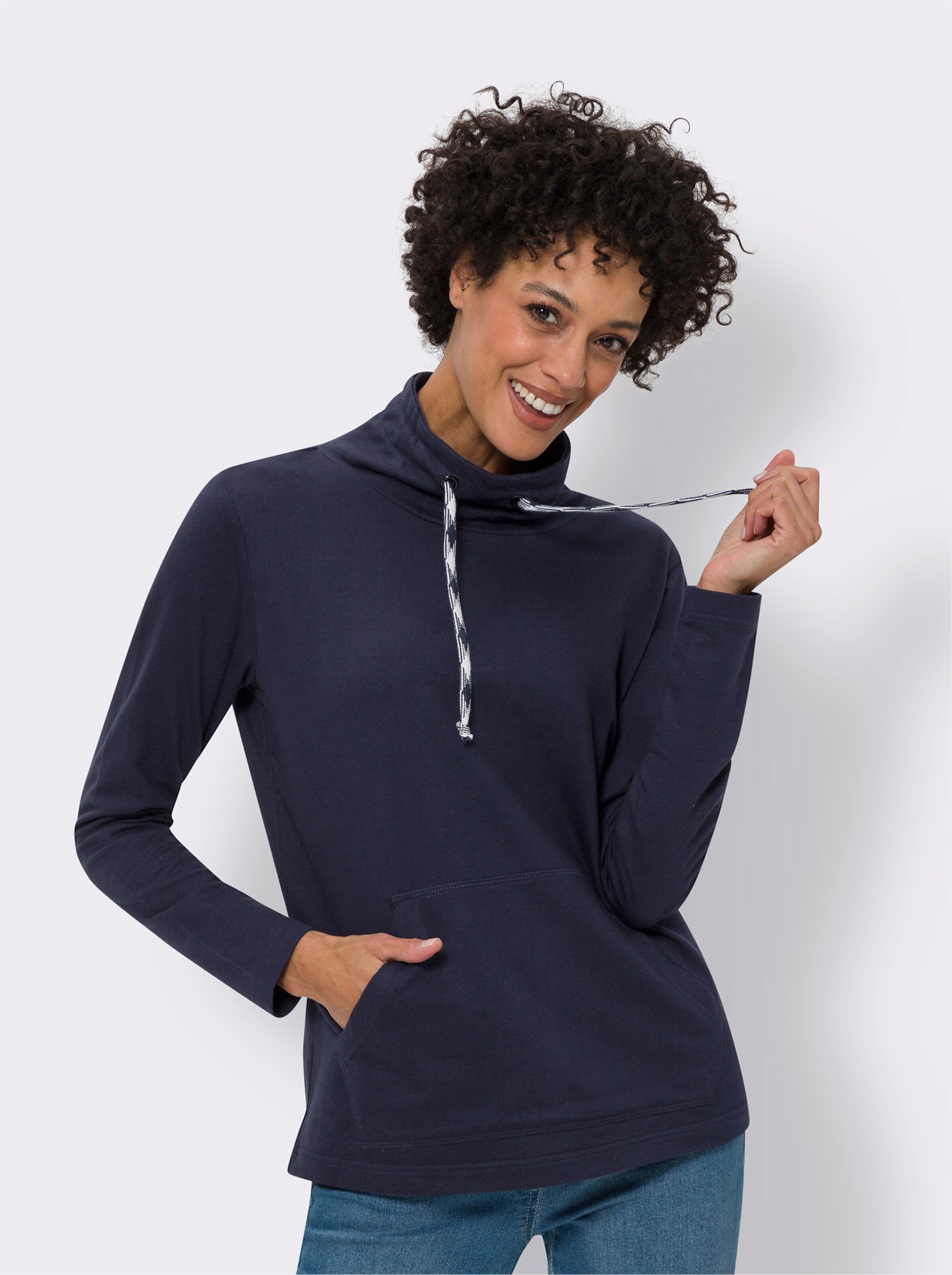 Sweatshirt mit Känguru-Tasche