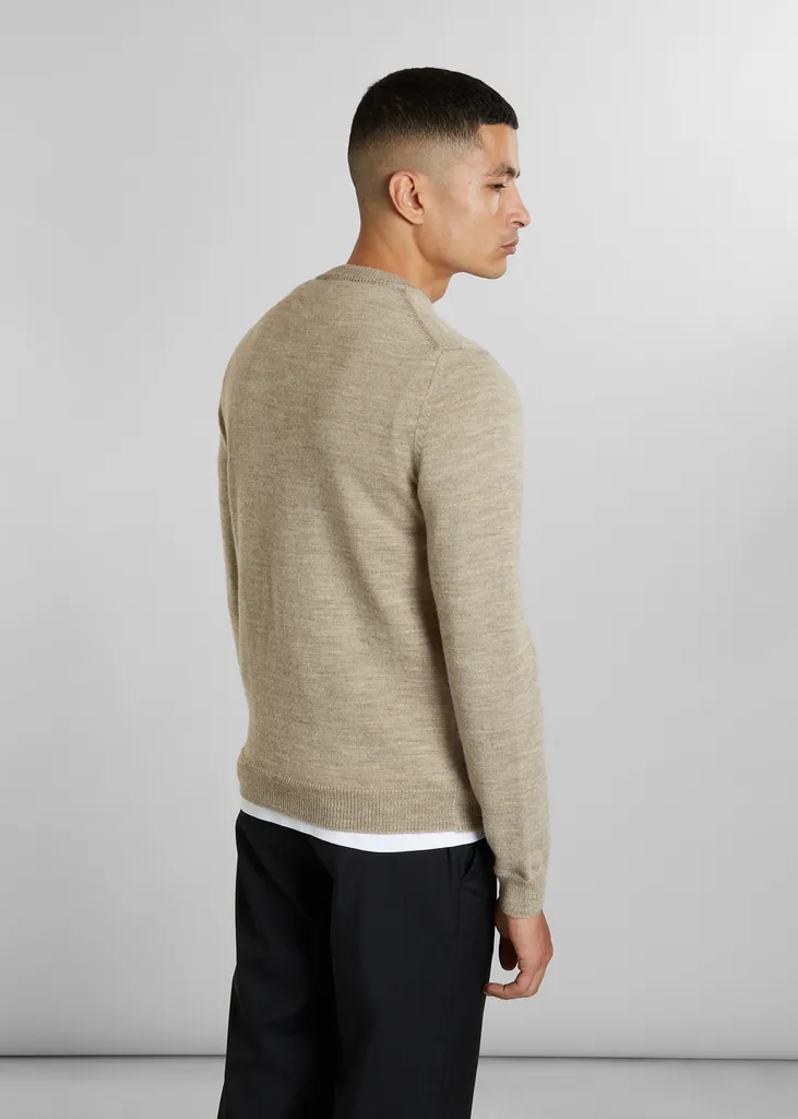 Pull col rond en laine Shetland L'Exception Paris