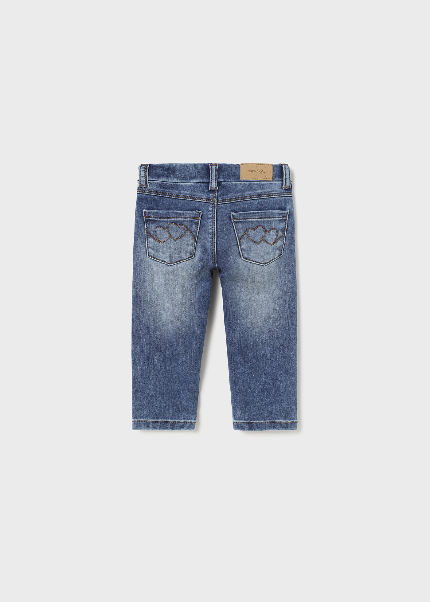 Calça jeans skinny para bebê