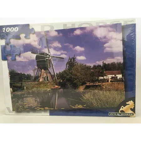 Wild Horse Puzzle Motiv Windmühle 1000 Teile
