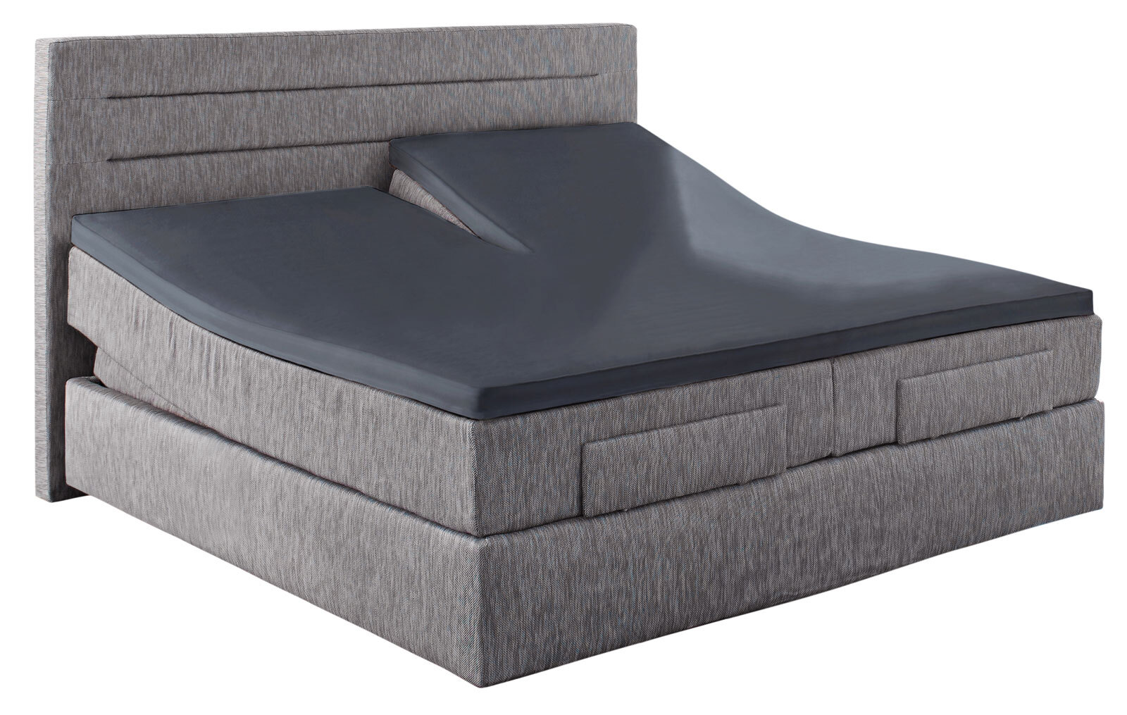 Vario Split-Topper-Spannbetttuch 180/200 x 200/220 cm anthrazit