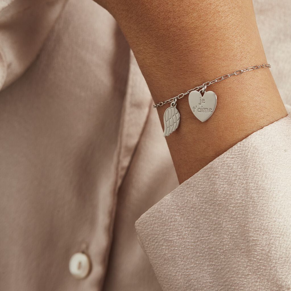 Bracelet Argent Blanc Laios