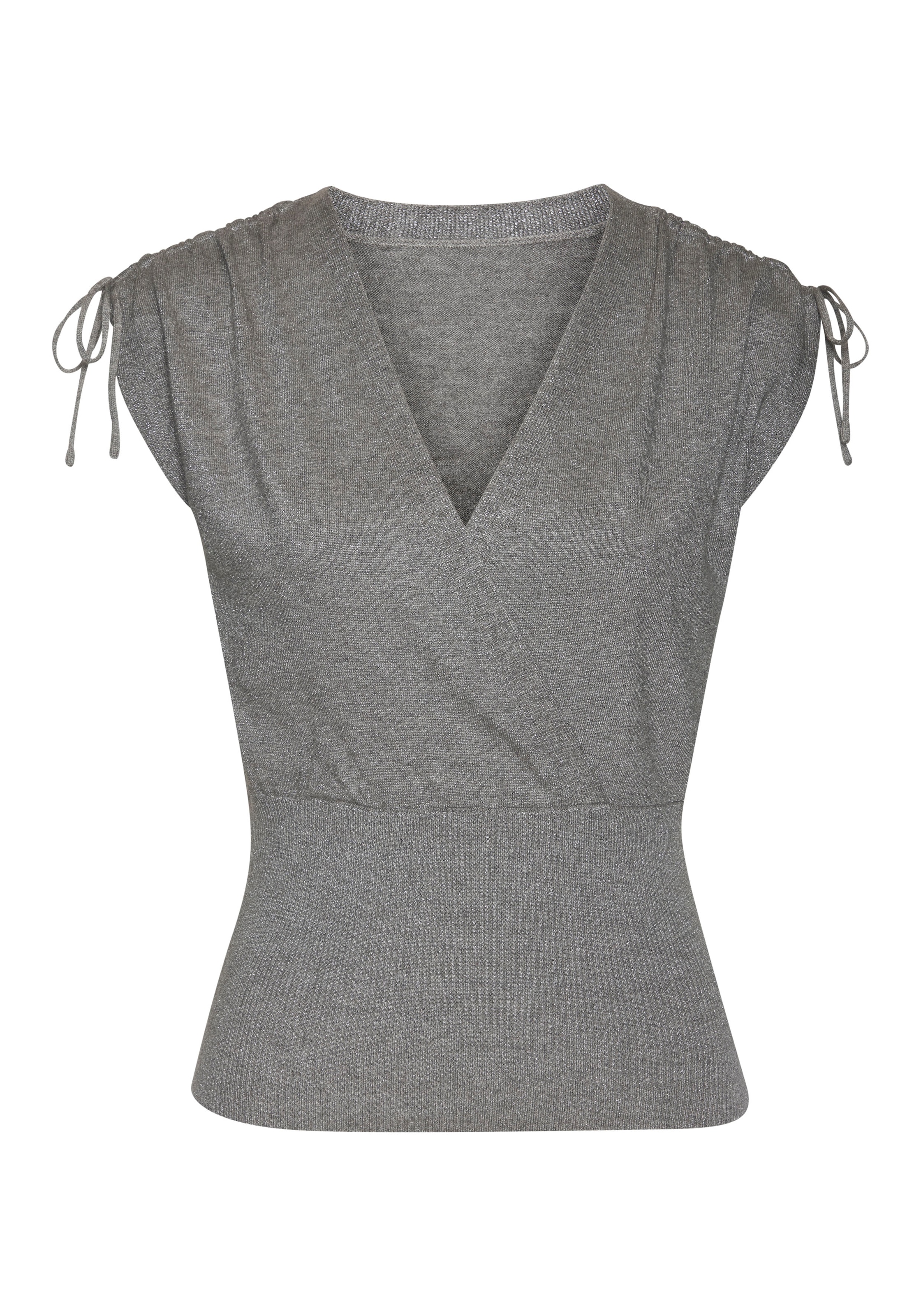 LASCANA Stricktop mit glänzendem Lurexgarn