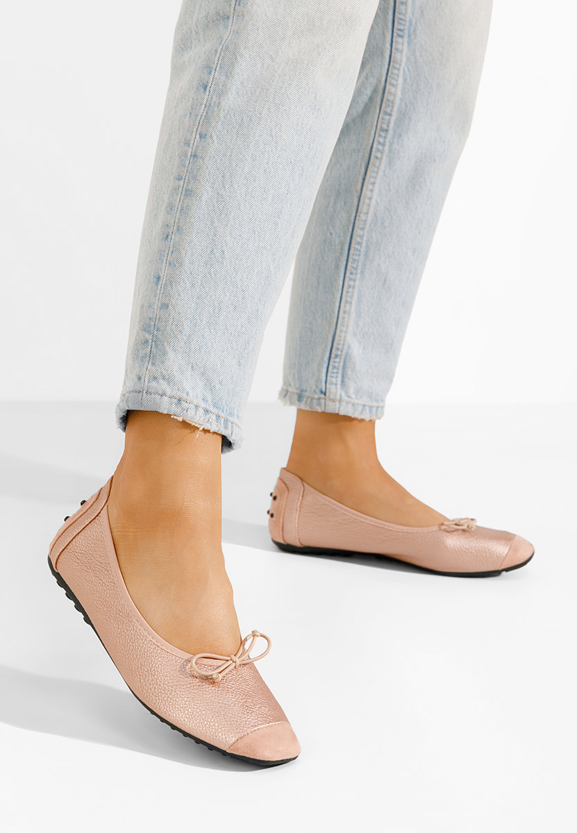 Ballerines femme champagne Amania V4
