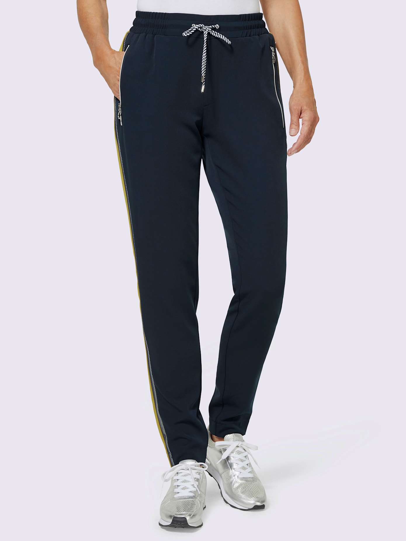 Pantalon de jogging larges rayures sportives