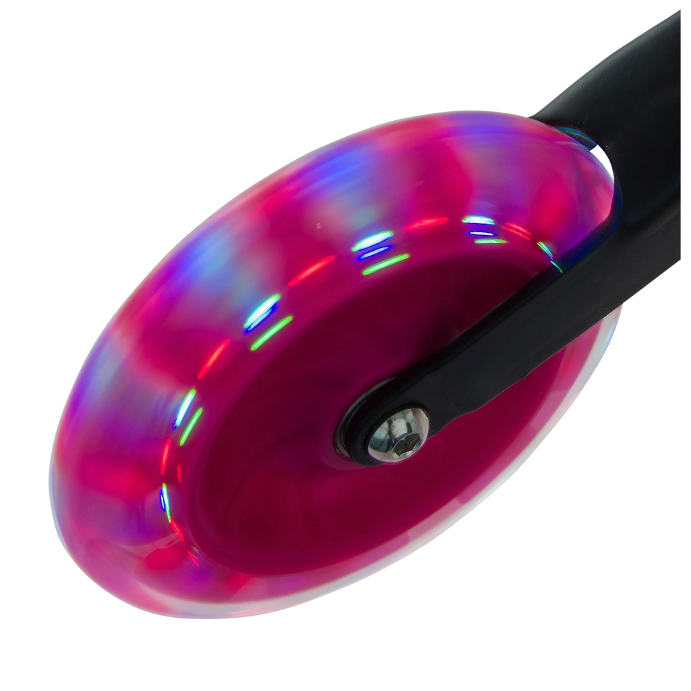 Sporter 1 Scooter mit leuchtenden LED-Rädern, pink