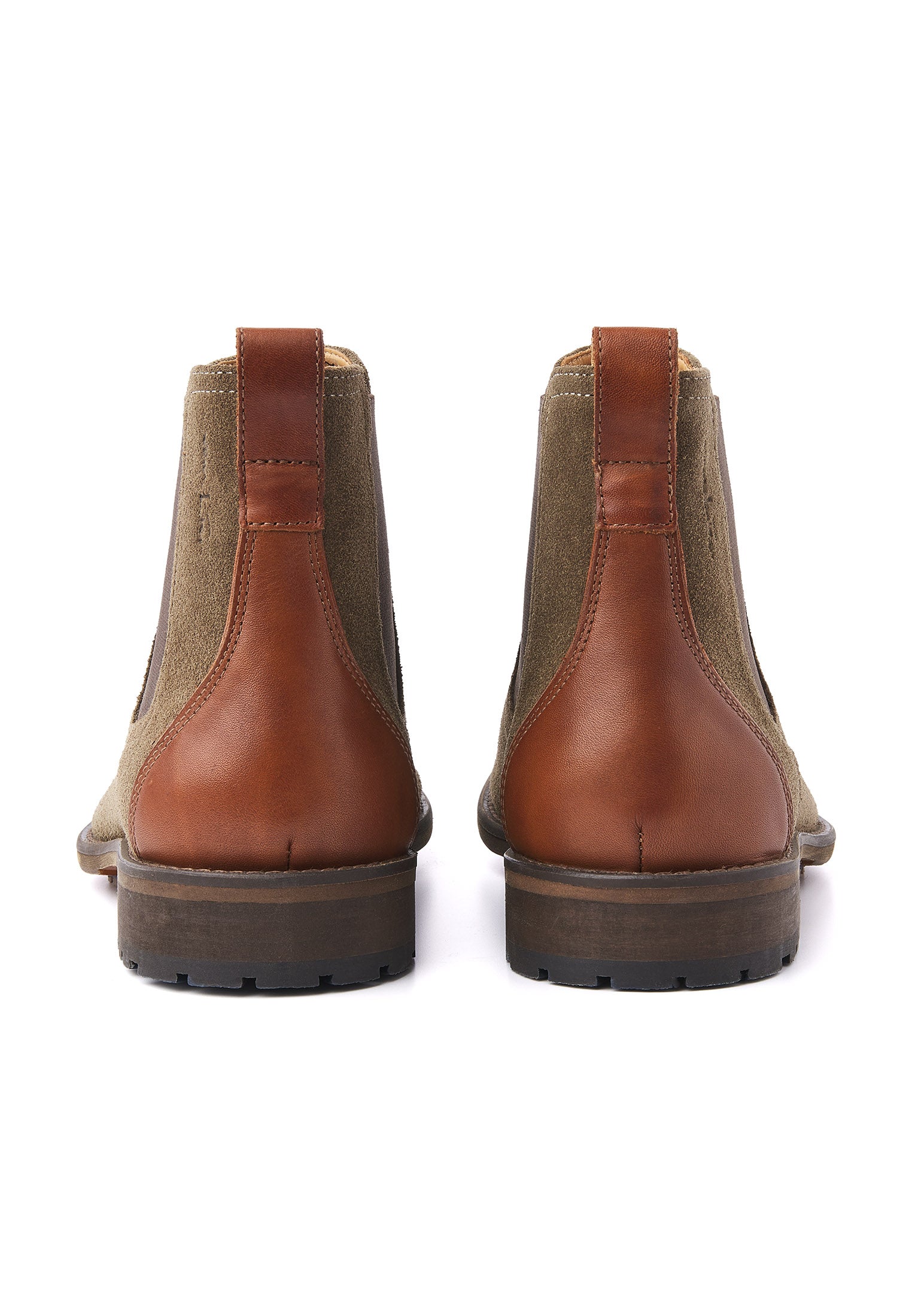 Grijs groen suède Montana chelsea boot