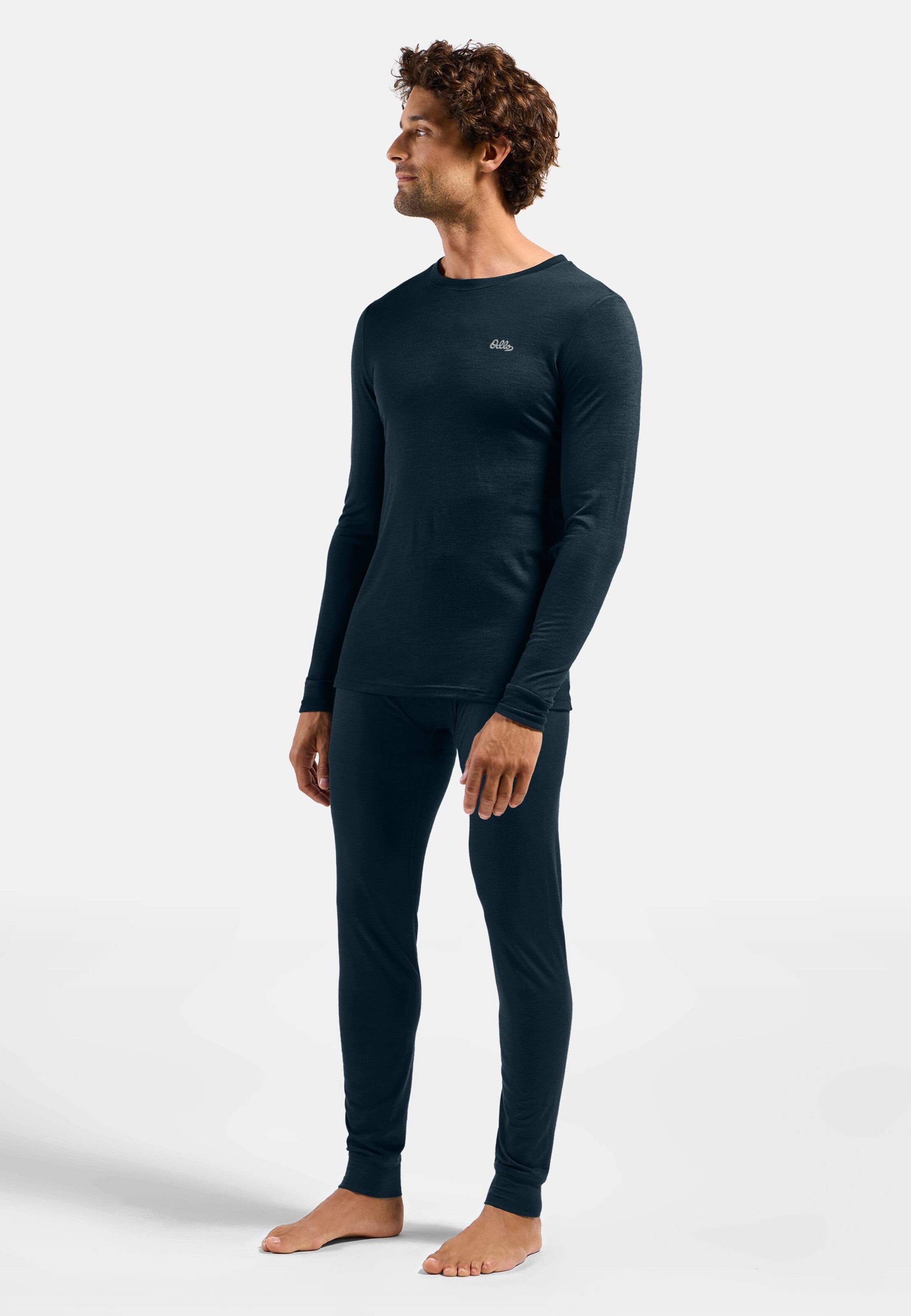 Natural Merino 200 Base layer Set in dark sapphire