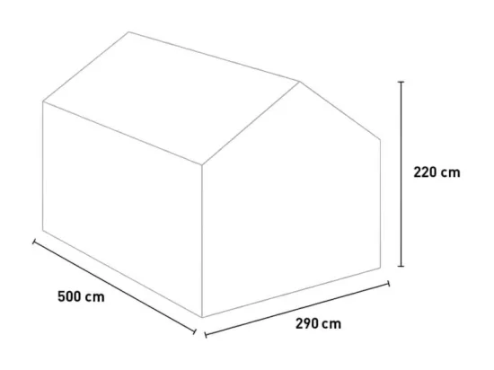 Serre de jardin en aluminium polycarbonate avec porte et fenêtre KLEIN