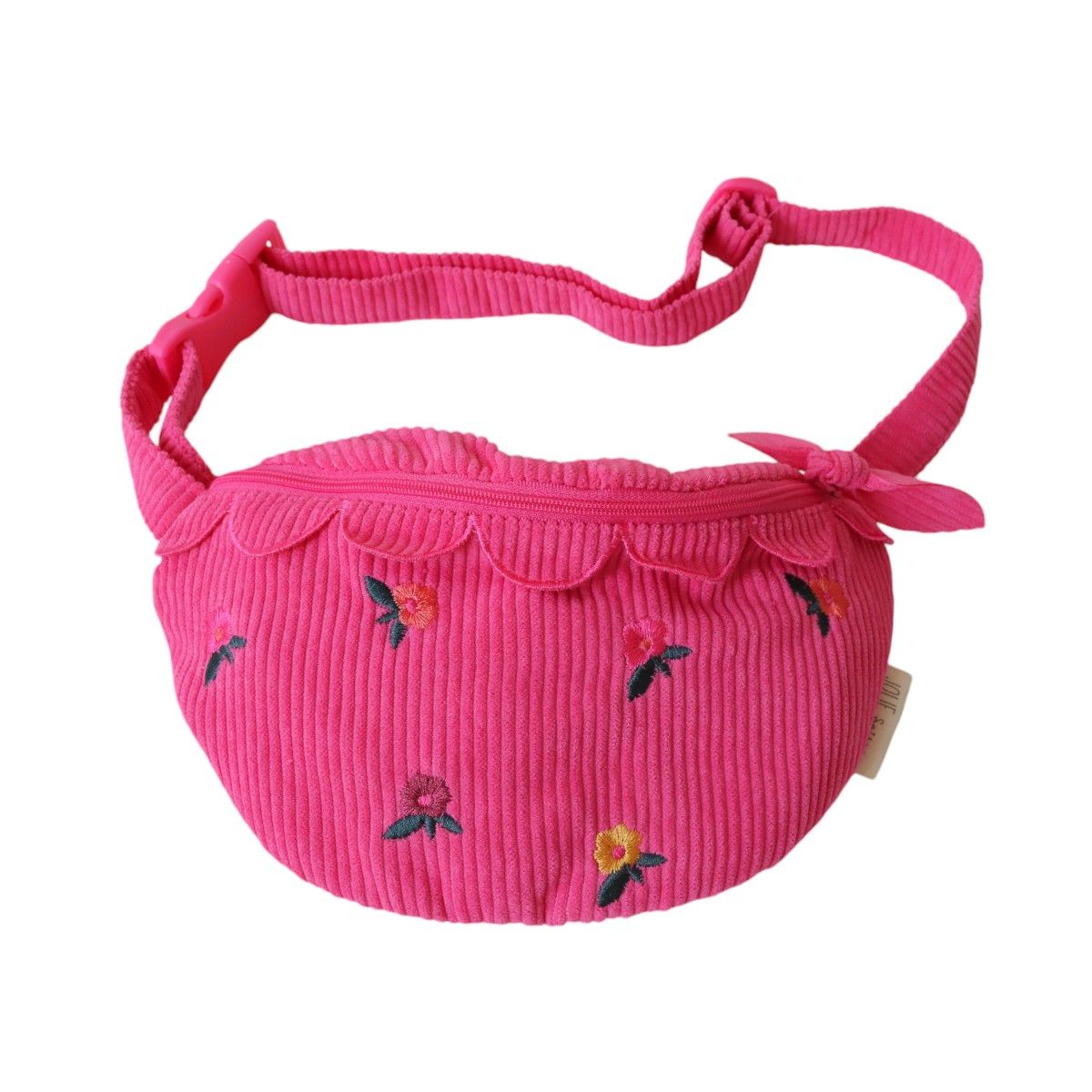 Sac banane enfant velours rose - La vie en rose Jolie saison