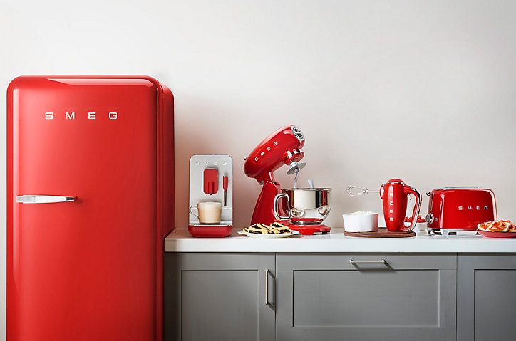 Réfrigérateur congélateur à poser ouverture droite Smeg FAB28RRD5 244L / 26L rouge