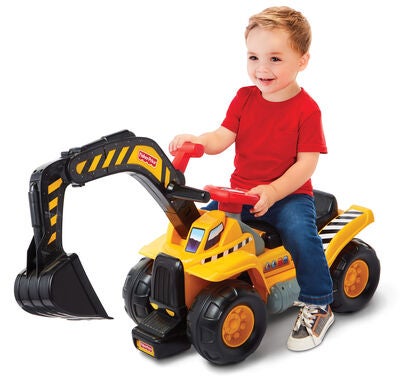 Fisher-Price Gåbil Gravemaskin Big Action Dig N Ride