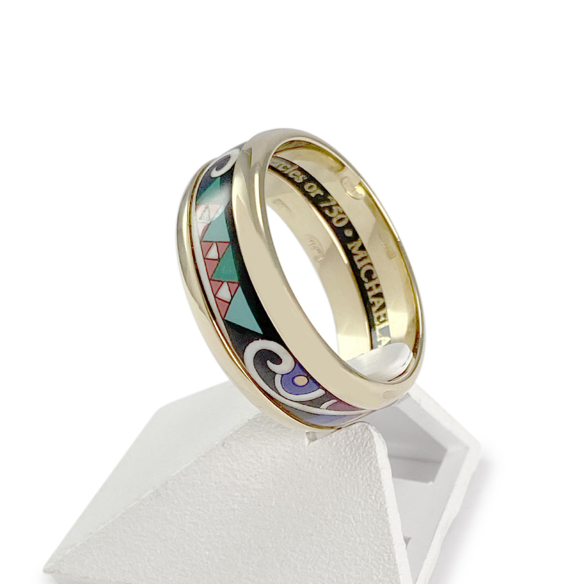 Bague d'occasion or 750 jaune laque MICHAELA FREY WIEN