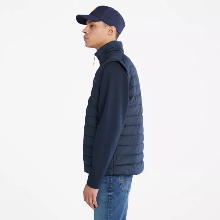 Gilet Axis Peak imperméable et repliable pour homme en bleu marine