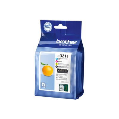 Brother LC3211 - pack de 4 - noir, cyan, magenta, jaune - cartouche d'encre originale
