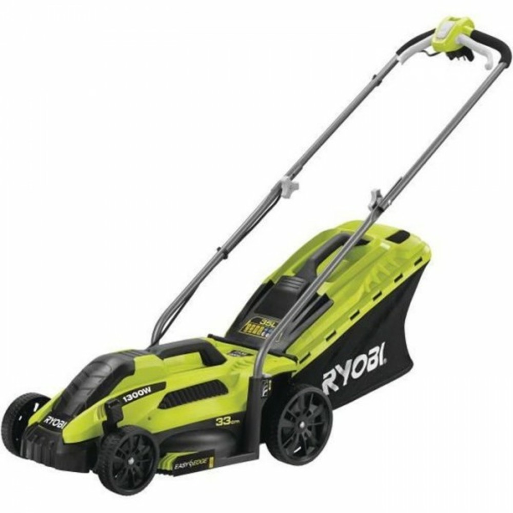 Tondeuse a gazon électrique 1300w 33cm de coupe rlm13e33s - 5 réglages de hauteur de coupe + mulching