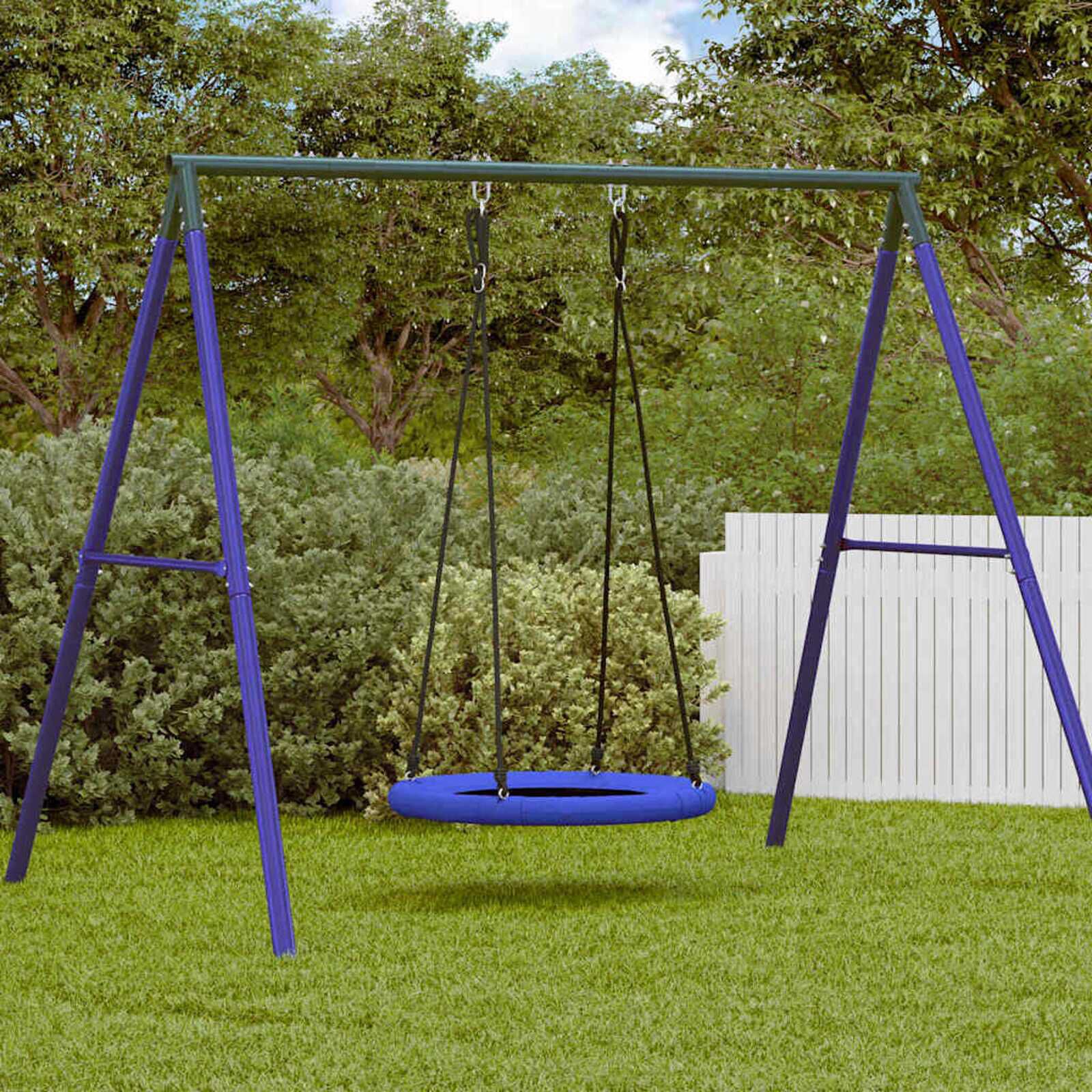 vidaXL Nestschommel blauw 100 x 100 x 180 cm