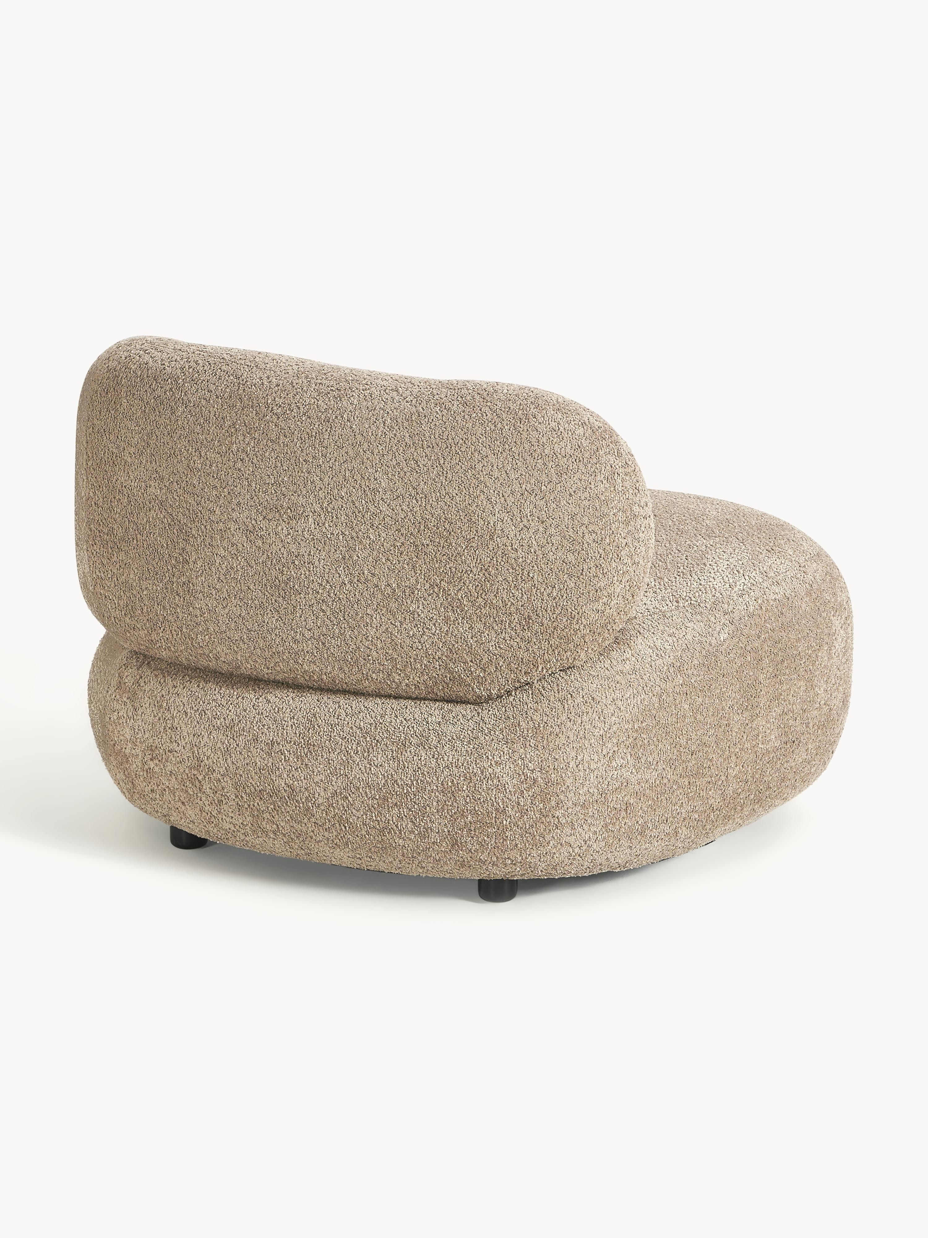 Loungefauteuil Alba van teddy bouclé