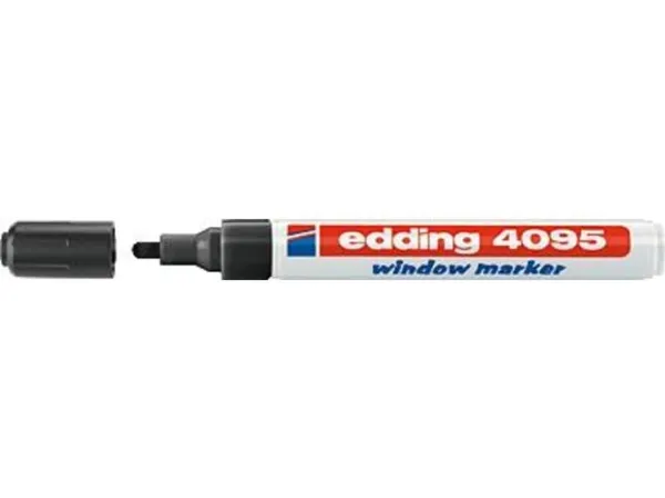 edding 4095 window - Markør - for glas - sort - vandbaseret blæk - 2-3 mm