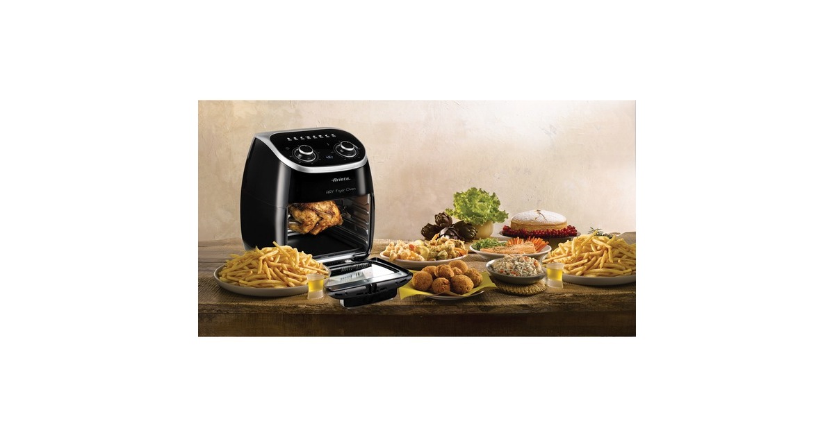 ArieteAiry fryer Oven 4619/00 heteluchtfriteuse  (Zwart, 11 liter)