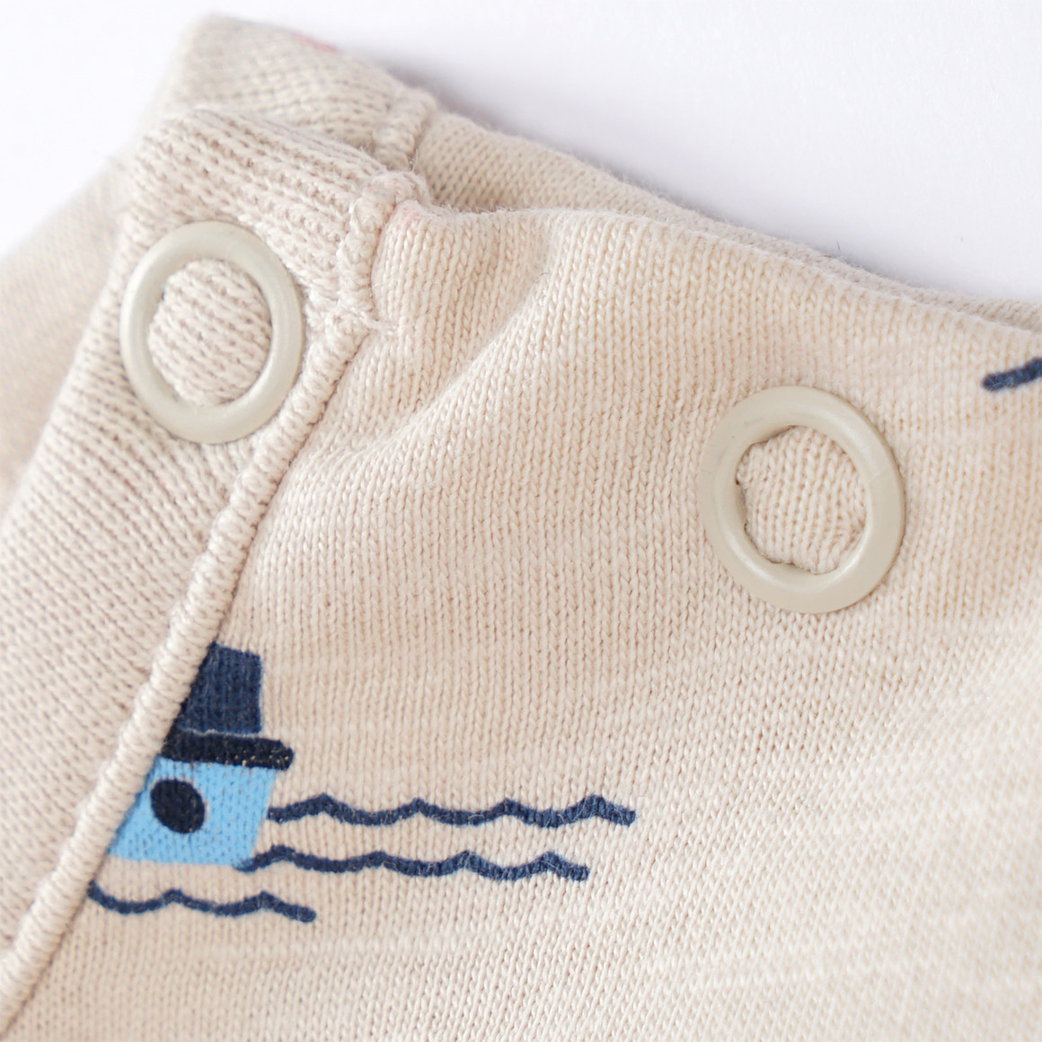 Topomini Newborn Latzhose und Langarmshirt im Set beige / dunkelblau