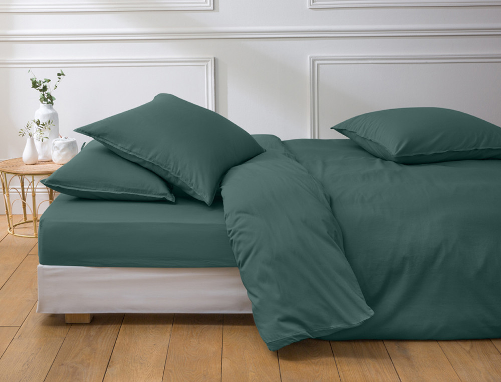 Housse de couette-Satin lavé