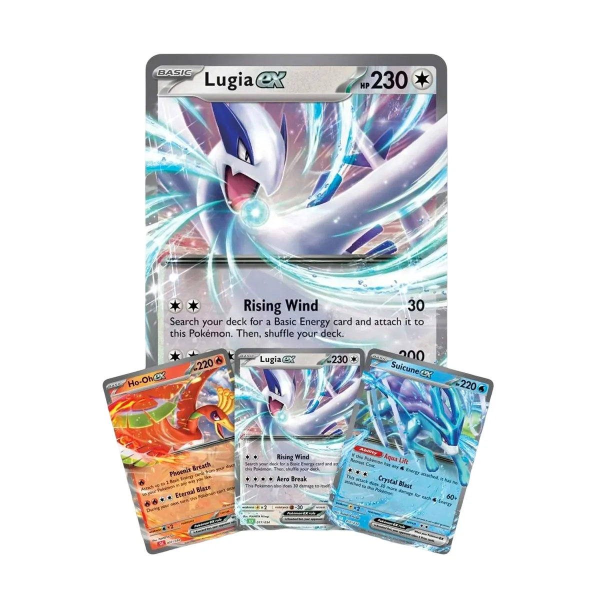 Pokémon Jeu de Cartes Ho-Oh-ex/Lugia-ex/Suicine-ex
