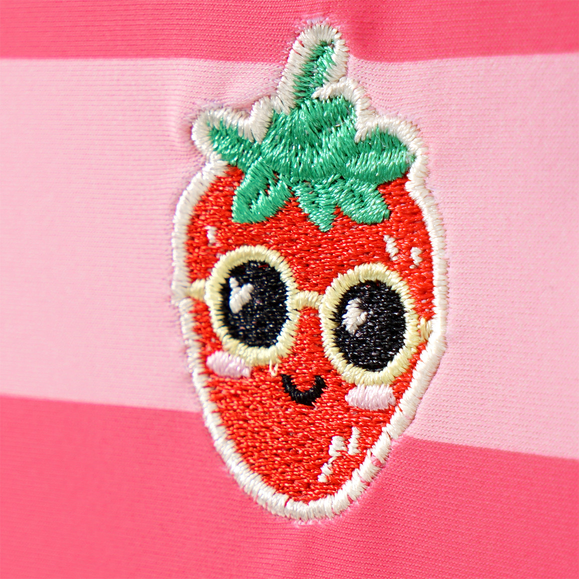 Famy Mädchen Badeanzug mit Streifen pink / rosa