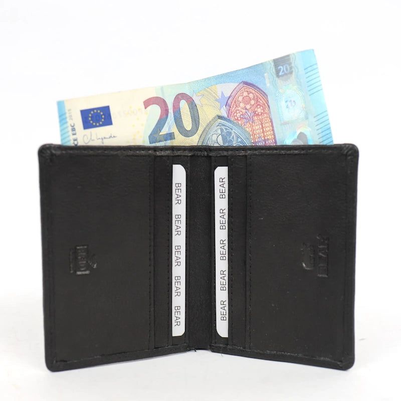 Bear Design Creditcard Etui Cas Zwart